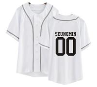 Stray Kids Shirt Felix Bangchan Hyunjin Lee Know Button Down Short Sleeve Shirts Straykids Jersey for Women