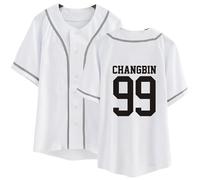 Stray Kids Shirt Felix Bangchan Hyunjin Lee Know Button Down Short Sleeve Shirts Straykids Jersey for Women