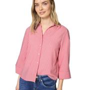 Street One 3/4-Arm Bluse in Seersuckerqualität Salsa red 36