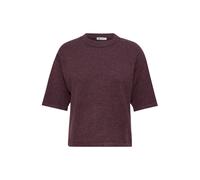 Street One - 3/4-Arm Pullover mit Rundhals rustic rouge mel. - Gr. - 44