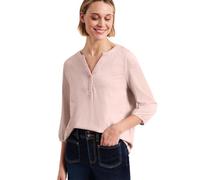 Street One 3/4-Arm Shirt mit Split Neck und Knöpfen minimal Rose 34