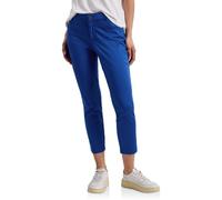 Street One 7/8 Slim-Leg Hose Satin-Look Damen Amparo Blau Gr. 36