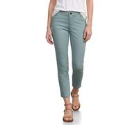 Street One Frauen 7/8 Slim Leg Hose im Satin-Look in Blau, Gr: 40