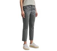 Street One Frauen 7/8 Slim Leg Hose im Satin-Look in Grün, Gr: 44