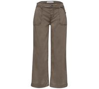 Weite Jeans STREET ONE "Style Emee", Damen, Gr. 26, Länge 26, beige (braun wash), Denim/Jeans, Obermaterial: 56% Lyocell, 22% Polyester, 19% Viskose, 3% Elasthan, unifarben, loose fit lang, Jeans, Wid