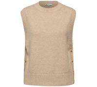 Street One - Ärmelloser Pullover beige - Gr. - 34