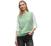 Pullunder STREET ONE, Damen, Gr. 34, serene grün, Strick, Obermaterial: 78% Polyamid, 12% Polyacryl, 10% Baumwolle, unifarben, regular fit hüftlang, Rundhals, Pullover, aus kuschelig weicher Qualität,