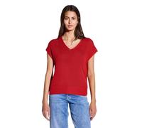 STREET ONE Damen A303243 Ärmelloser Strickpullover, Glory red, 42