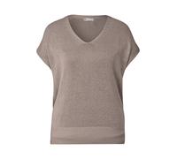 Street One - Ärmelloser Strickpullover beige - Gr. - 36