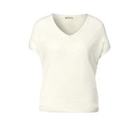 Street One - Ärmelloser Strickpullover weiß - Gr. - 34