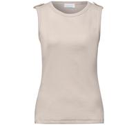 Street One - Ärmelloses Basic-Top beige - Gr. - 36