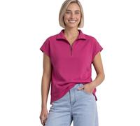 Street One Ärmelloses Shirt im Silk-Look mit Zipper Magenta Dream 46