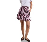 Minirock STREET ONE, Damen, Gr. 42, clouded blush, Stoff, Obermaterial: 100% Polyester; Futter: 100% Modal, regular fit knieumspielend, Röcke Minirock, mit Elastikbund (81067169-42) clouded blush