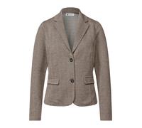 Street One - Basic Blazer mit Reverskragen und Dessin saddle brown - Gr. - 44