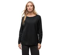 Street One Dolman-Pullover Basic mit U-Boot-Ausschnitt Schwarz Gr. 36