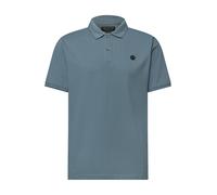 Street One - Basic Komfort-Poloshirt mit Kurzarm blau - Gr. - L
