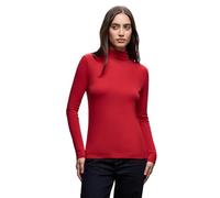 Street One Damen 3228395 Basic Rollkragen-Shirt, Racing red, 46