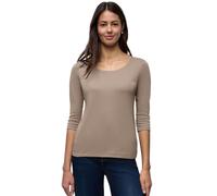Street One Basic T-Shirt mit 3/4 Arm Light Terra Mocha 40