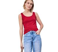 Street One Basic Top mit Rundhals aus Jersey Salsa red 44