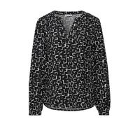 Street One - Bedruckte Tunika schwarz - Gr. - 36