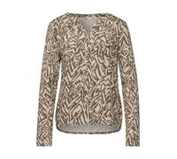 STREET ONE Damen A322626 Bedrucktes Shirt, Honey Sand, 42 EU