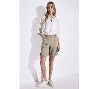 Street One Bermudas Style Yulius Damen mit Turn-Up 98% Baumwolle/2% Elasthan Gr. 44 buff grau