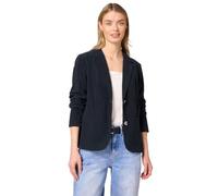 Street One Frauen Blazer im langen Schnitt mit Struktur in Blau, Gr: 40