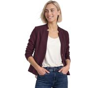 Kurzblazer STREET ONE, Damen, Gr. 40, rustic rouge, Stoff, 76% Polyester, 23% Baumwolle, 1% Elasthan, unifarben, regular fit normal, V-Ausschnitt, normaler Saum, Blazer Kurzblazer, mit Reverskragen (6