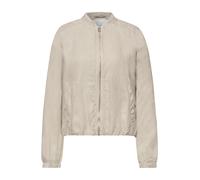 Street One - Blouson mit gerafftem Saum und Zipper timeless beige - Gr. - 46