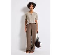 STREET ONE Damen 3226956 Shirt im Tunika-Look, Morning beige, 34