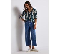 STREET ONE Damen 3411807 Tunika mit Tape-Details, Tide Blue, 40