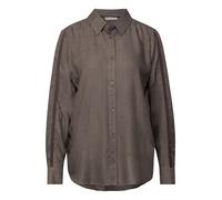Street One Bluse mit Gallonstreifen Dark Nomad Brown Mel. 40