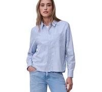 Street One Frauen Bluse mit Hemdkragen und Backprint in Blau, Gr: 42