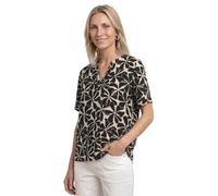 Blusenshirt mit Split Neck und Print