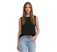 Street One Blusentop mit Rundhals und Tape-Detail Black 46