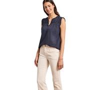 Street One Blusentop mit Split Neck und Shiffleydetails