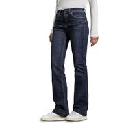 STREET ONE Damen A378826 Bootcut Jeans, Dark Indigo Slightly Washed, 27W / 32L EU