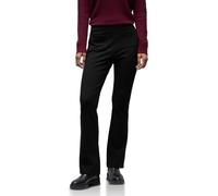 Street One Frauen Bootcut Strukturhose in Schwarz, Gr: 36