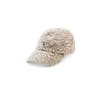 Street One Cap aus Baumwolle mit Zebra-Print Clay Sand A