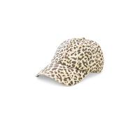 Street One Frauen Cap mit Leo-Muster im Washed-Look in Beige, Gr: One size