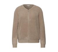 Street One - Cardigan im Blouson-Look beige - Gr. - 44