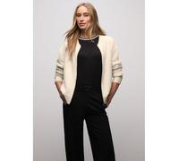 Street One Frauen Cardigan im Blouson-Look in Beige, Gr: 46