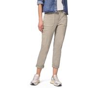Loose-fit-Jeans STREET ONE, Damen, Gr. 31, Länge 28, beige washed, Jeans, 81% Baumwolle, 17% Polyester, 2% Elasthan, unifarben, knöchelfrei, Jeans, im Loose Fit (39351719-31) beige washed