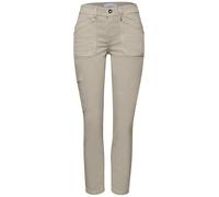 Loose-fit-Jeans STREET ONE, Damen, Gr. 27, Länge 28, beige washed, Jeans, 81% Baumwolle, 17% Polyester, 2% Elasthan, unifarben, knöchelfrei, Jeans, im Loose Fit (39351719-27) beige washed