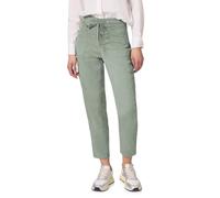 Cargohose STREET ONE, Damen, Gr. 36, Länge 28, schwarz mint grün, Stoff, 60% Lyocell, 37% Baumwolle, 3% Elasthan, unifarben, loose fit knöchelfrei, Hosen Cargohose, im Cargo-Style (39472143-36) schwar
