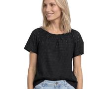 Street One Frauen Carmen blouse in Schwarz, Gr: 34