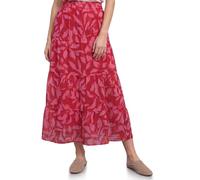 Maxirock STREET ONE, Damen, Gr. 44, salsa rot, Stoff, 100% Polyester, geblümt, normal knöchellang, Röcke Maxirock, mit seitlichen Einschubtaschen (54885535-44) salsa rot