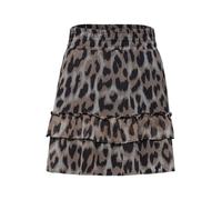 Damen Knielanger Rock aus Chiffon mit Print