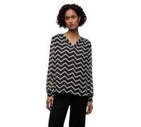 Street One Frauen Chiffon Tunika mit Tape in Schwarz, Gr: 38