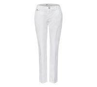 Chinohose STREET ONE, Damen, Gr. 46, Länge 28, sanftes weiß, Web, Obermaterial: 97% Baumwolle, 3% Elasthan. Futter: 100% Polyester, unifarben, regular fit lang, Hosen Chinohose, aus Twillstoff (128451